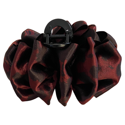 新款复古豹纹抓夹女高级感时尚气质潮流小众后脑勺盘发鲨鱼夹发饰