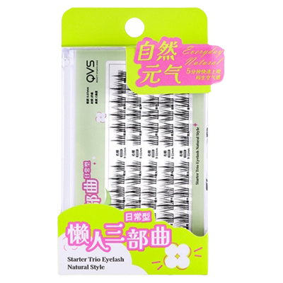 屈臣氏QVS假睫毛免胶免卸灵动自然柔软不扎眼新手免剪轻松自然
