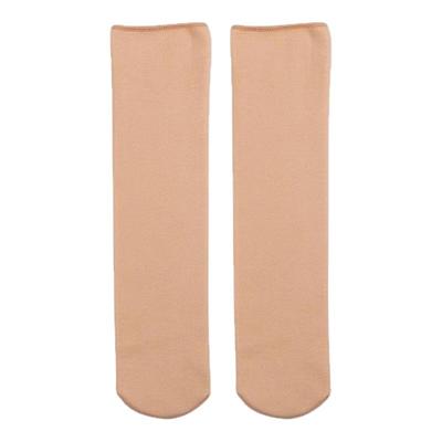 冬季加厚保暖纯色雪地袜加绒防冻