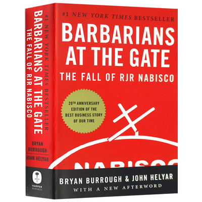 Barbarians at the Gate 门口的野蛮人 英文原版 华尔街商战纪实 英文版Bryan Burrough;John Helyar 美国商学院教材 进口英语书籍
