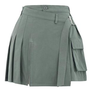 SLY 春季摇滚风音乐节穿搭不规则百褶裙裤038HSM31-0221