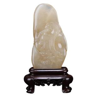 寿山石 荔枝洞石《弥勒佛》手工雕刻 优质石料 寿山摆件 藏品礼品