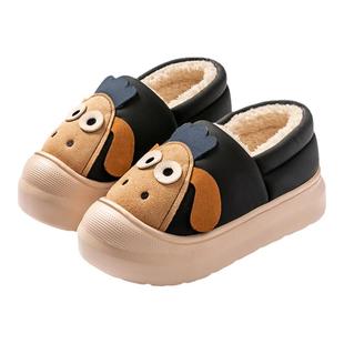 卡通棉拖鞋女冬季外穿2025新款家居保暖防水厚底防滑包跟棉鞋女士