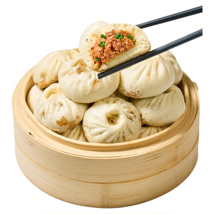 王继莲黑猪肉小笼包老面发酵手工非遗包子早餐加热即食240g/袋