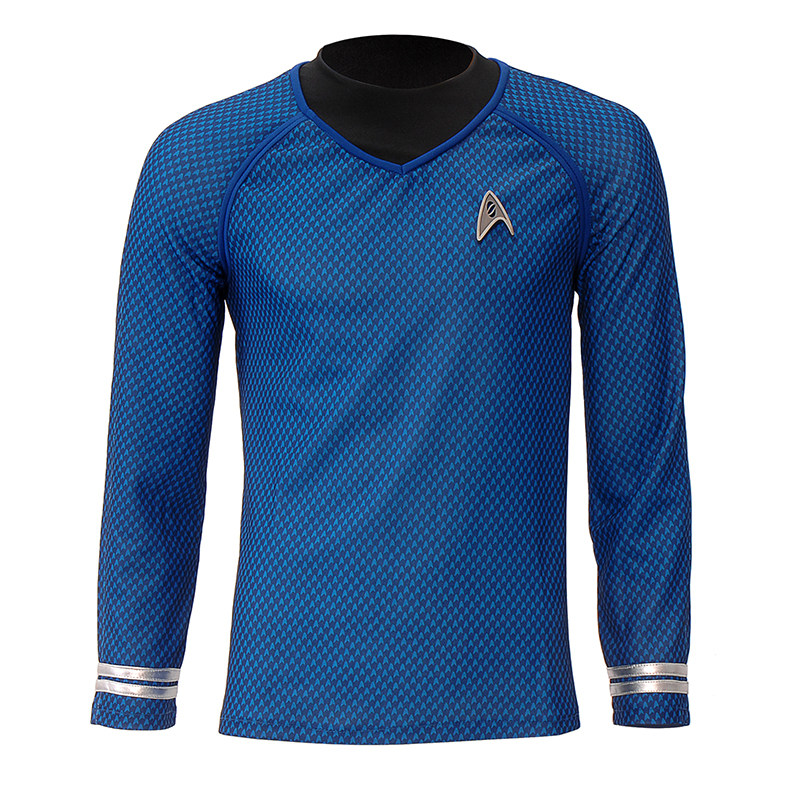 星际迷航暗黑无界startrek柯克史波克cosplay男同款衣服上衣T恤衫