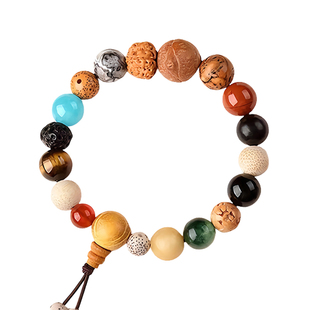 正品寒山十八籽手串多宝菩提子手串一三四代文玩佛珠手链学生盘玩