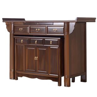 中式榆木家用供桌佛台素面整装带抽屉香案条案佛柜套柜经济型包邮