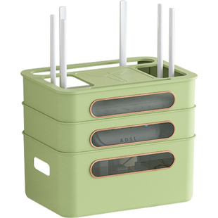 路由器收纳盒wifi电视机机顶盒光猫无线桌面客厅置物架插座遮挡盒