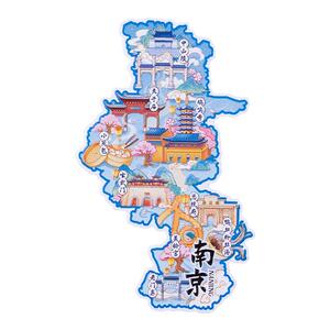 南京金属冰箱贴总统府老东门鸡鸣寺国潮原创旅游文创纪念品