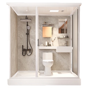 整体卫生间淋浴房一体式浴室家用集成卫浴室内沐浴房民宿洗澡间