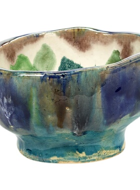 比利时silva旅行艺术风陶瓷果盘