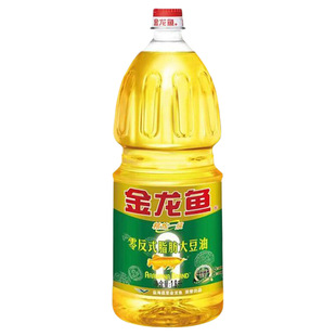 金龙鱼精炼一级大豆油1.8L食用油烘焙蛋糕炒菜家用小瓶桶装