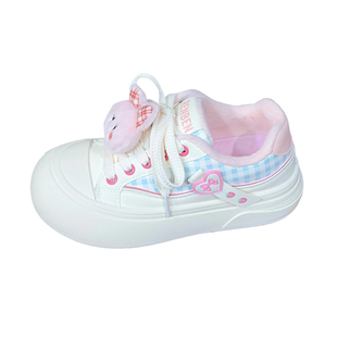 人本女鞋加绒二棉鞋女2025冬季新款爆款百搭厚底女款鞋子学生板鞋