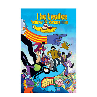 【预售】黄色潜水艇 披头士乐队 The Beatles Yellow Submarine 动画电影 英文漫画书原版进口图书 Bill Morrison 精装