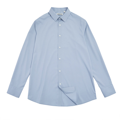 丝滑莫代尔抗皱面料长袖休闲衬衫