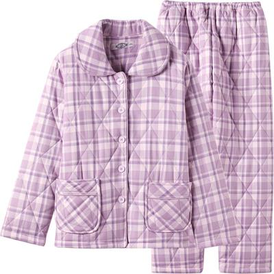 美标女士三层夹棉保暖睡衣