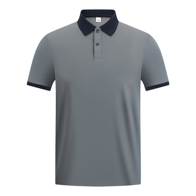 拼色翻领短袖工作服定制印logopolo衫工衣订做企业文化广告衫刺绣