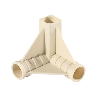 16mm蚊帐杆三通连接头沙滩帐篷园艺支柱爬藤架植物棚连接件抓钩