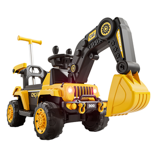 遥控挖掘机儿童可坐人玩具车男孩2026新款电动工程车大型号挖土机
