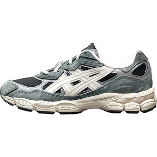 ASICS亚瑟士GEL-NYC低帮男鞋女鞋复古绿白翻毛皮慢跑鞋鞋1203A383