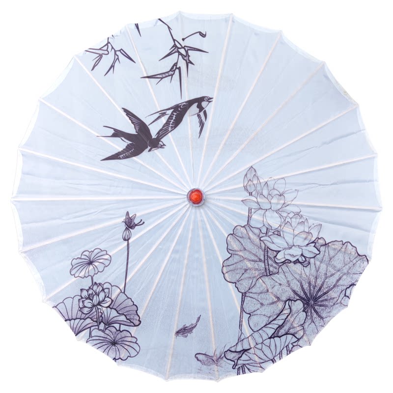 空白油纸伞DIY儿童幼儿园手工制作研学材料绘画小雨伞古风道具包