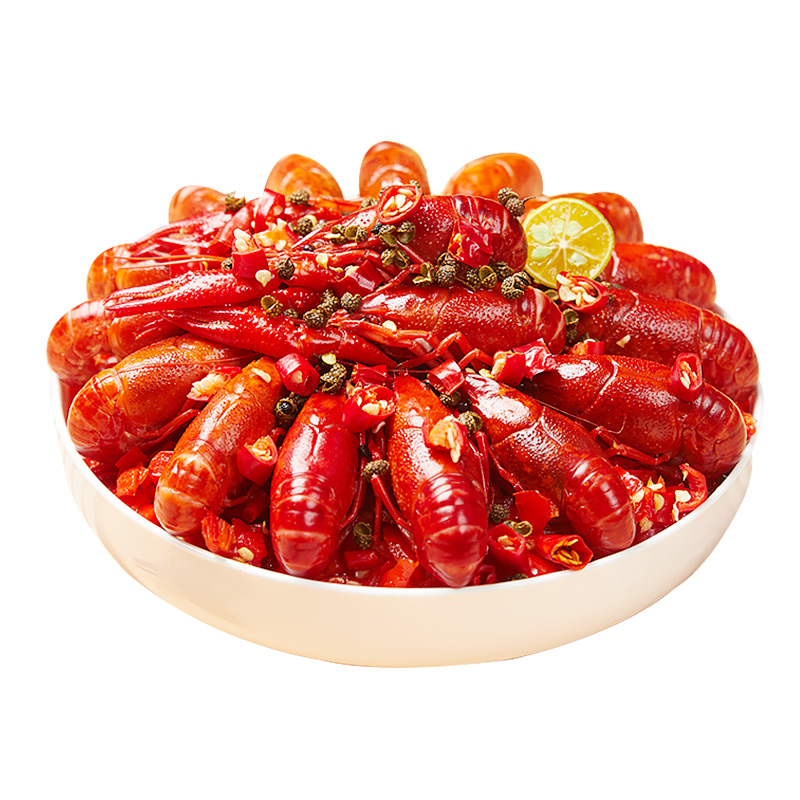 红小厨麻辣小龙虾整虾700g冷冻加热即食熟食3-5钱全虾