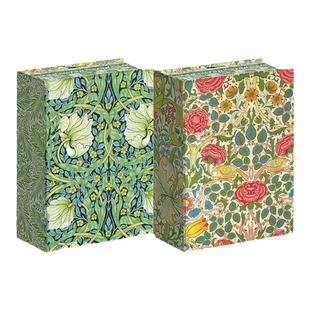 现货William Morris100postcards威廉莫里斯月季英文原版进口正版布料图案植物花纹设计图案礼品书明信片艺术画册书两款封面随机发