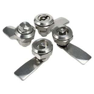 不锈钢转舌电梯三角锁MS705一字四角户外配电箱柜带钥匙锁芯714