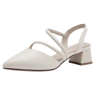 大东法式包头凉鞋女款2026新款夏季尖头单鞋配裙子女鞋粗跟高跟鞋