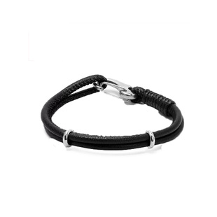 可可爱黑色软皮绳穿3D硬金黄金转运珠手链绳男女情侣本命年红手绳