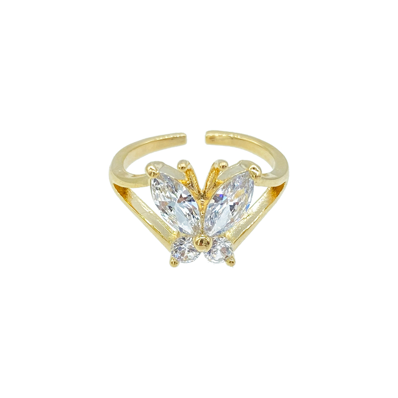 戒指女时尚个性缠绕镶钻珍珠指环开口ins潮网红冷淡风网红食指戒