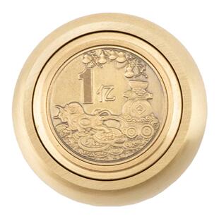 小铜记黄铜手把件一亿解压创意把玩神器单面旋转随身玩物指尖陀螺