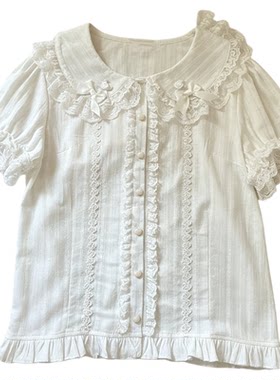 Lolita软妹内搭打底衫古早上衣女
