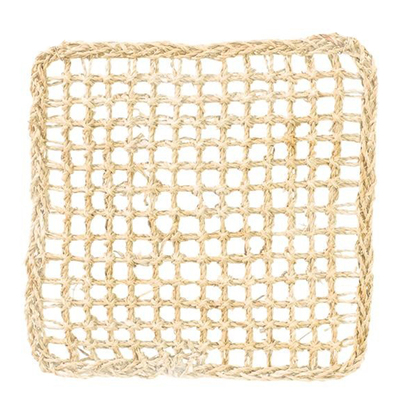 天然草编鹦鹉攀爬网玩具小鸟秋千