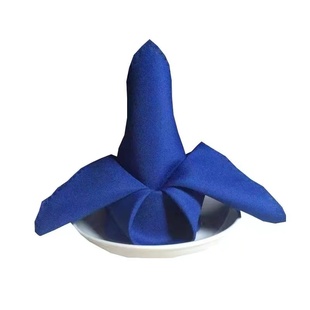 酒店口布餐巾布纯色多色西餐厅欧式折花擦杯布小方巾不掉毛餐垫布