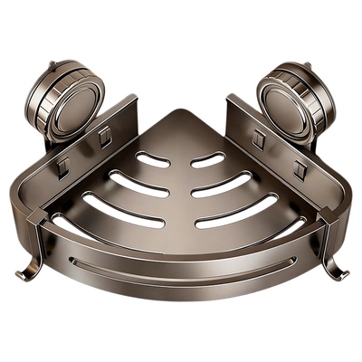 日本吸盘洗漱用品置物架子太空铝