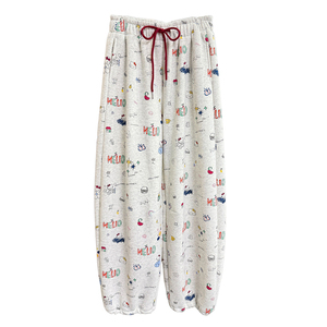 N货！颗粒绒松紧腰休闲束脚卫裤