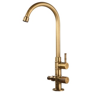 户外水龙头防冻防晒全铜单冷型庭院大理石水池洗手盆仿古室外龙头