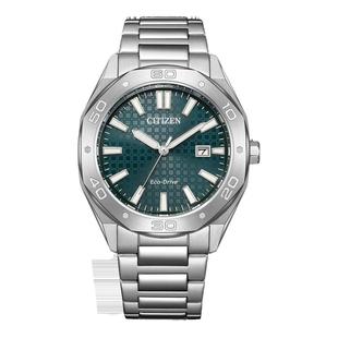 【热销爆款】西铁城光动能八角表盘商务休闲钢带防水男表BM7630