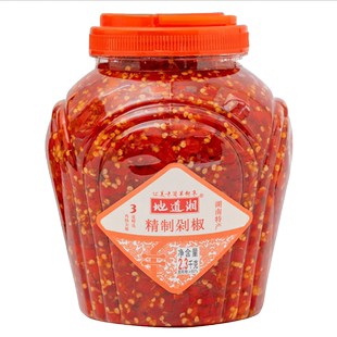 地道湘湖南特产辣椒酱微辣剁椒拌饭下饭酱2300g大瓶装精制剁辣椒