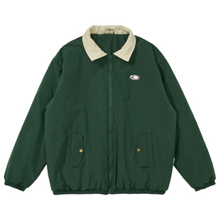 Mentmate 25AW 秋冬复古日杂教练夹克男女中性BF加绒棉衣撞色外套