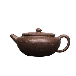 砺砂茗陶 张冰洁紫砂壶精品名家铺砂平盖石瓢壶江智慧 精品茶壶