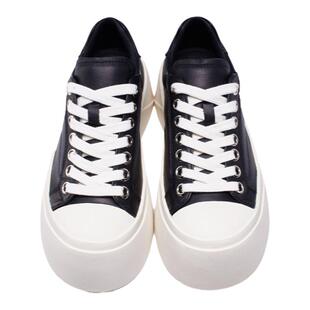 VISSOVISM 小白鞋厚底增高5cm女款百搭真皮秋季新款运动鞋D76201