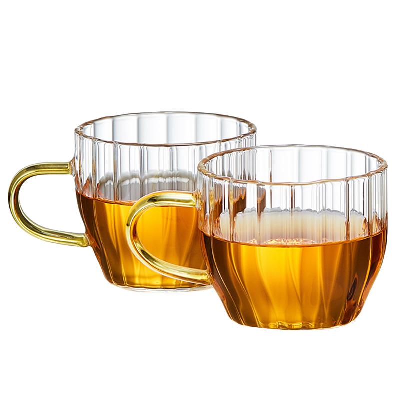 玻璃茶杯家用主人杯耐高温小茶杯个人专用品杯加厚喝茶功夫品茗杯