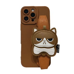 适用opporeno15手机壳reno14/13/12pro镜头全包reno11卡通法斗犬reno10手腕带支架findx9/8背带A6斜挎A5/A3女