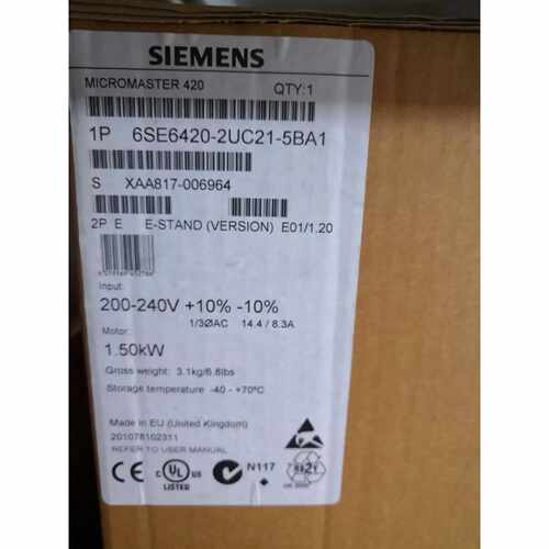 议价6SE6420-2UC21-5BA1西门子MM420变频器1.5KW 6SE64202UC215BA