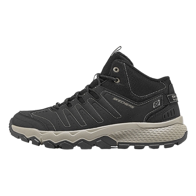 Skechers斯凯奇男鞋新款缓震防滑耐磨高帮户外登山鞋 237632/BKTP