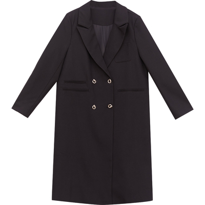 显瘦气质百搭宽松翻领风衣外套