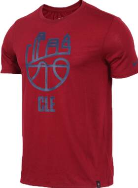 Nike/耐克正品克利夫兰骑士队NIKE DRY NBA男篮球短袖T恤871030