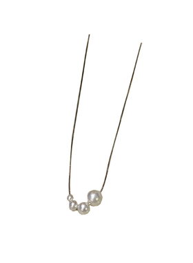 「浪漫邂逅」纯银渐变珍珠项链